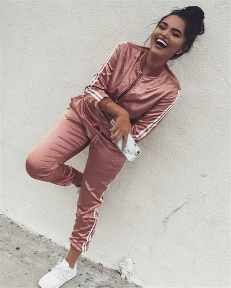 rose gold adidas tracksuit